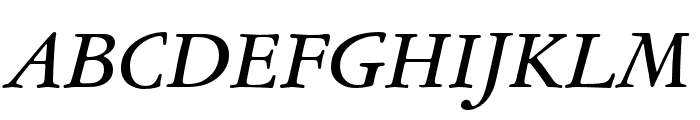 Garamond ATF Subhead Medium Italic Font UPPERCASE