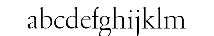 GaramondFBDisplay Light Font LOWERCASE
