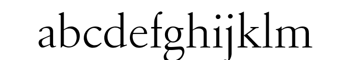 GaramondFBText Light Font LOWERCASE