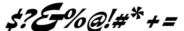 Gardez XBold Italic Font OTHER CHARS