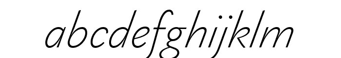 Gaultier UltraLight Italic Font LOWERCASE