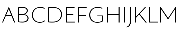 Gaultier UltraLight Font UPPERCASE