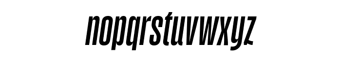 Gazzetta Slanted Italic Font LOWERCASE