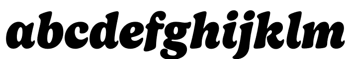 Gelica Black Italic Font LOWERCASE