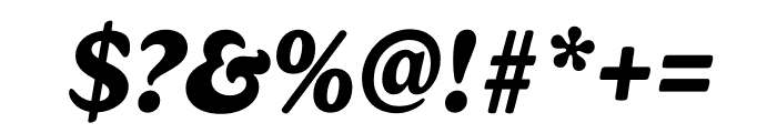 Gelica Bold Italic Font OTHER CHARS