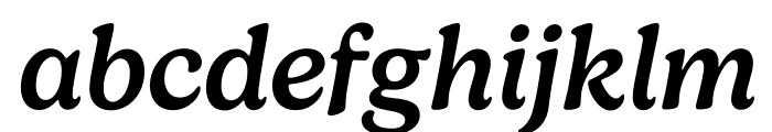 Gelica Medium Italic Font LOWERCASE