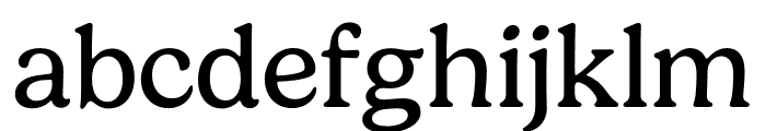 Gelica Regular Font LOWERCASE