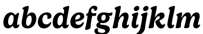 Gelica SemiBold Italic Font LOWERCASE