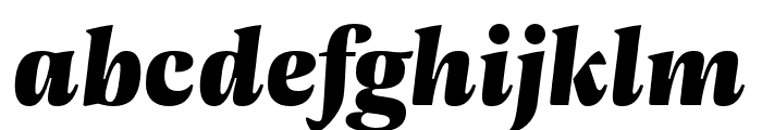 Geller Headline Black Italic Font LOWERCASE
