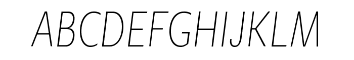 Geller Sans Italic Regular Font UPPERCASE