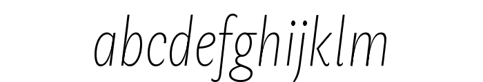 Geller Sans Italic Regular Font LOWERCASE