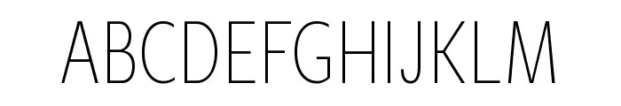 Geller Sans Thin Condensed Font UPPERCASE