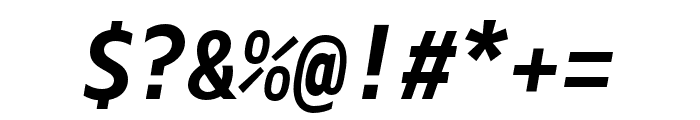 Gemeli Mono Bold Italic Font OTHER CHARS