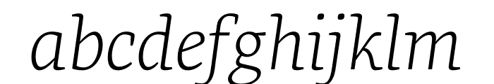 Geneo Std Light Italic Font LOWERCASE