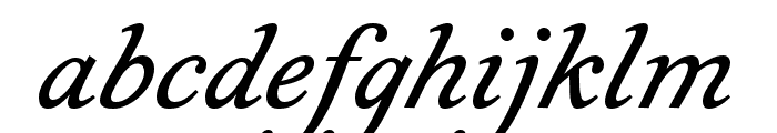 Geographica Italic Font LOWERCASE