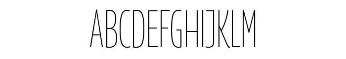 Georama ExtraCondensed Thin Font UPPERCASE