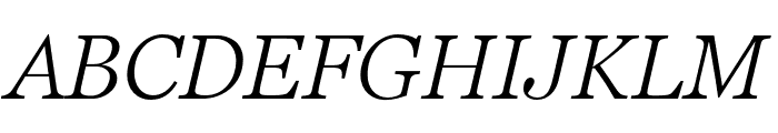 Georgia Pro Cond Light Italic Font UPPERCASE