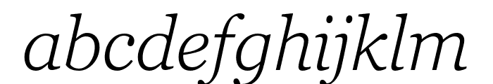 Georgia Pro Cond Light Italic Font LOWERCASE