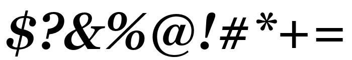Georgia Pro Cond SemiBold Italic Font OTHER CHARS
