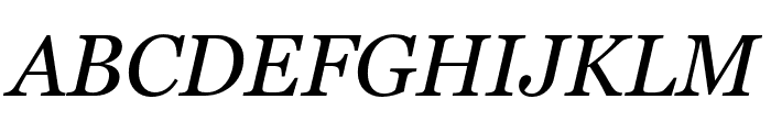 Georgia Pro Italic Font UPPERCASE