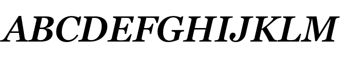 Georgia Pro SemiBold Italic Font UPPERCASE