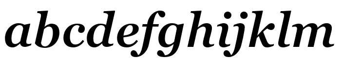 Georgia Pro SemiBold Italic Font LOWERCASE