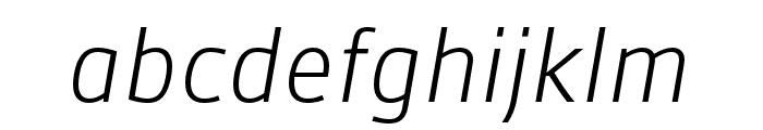 Gesta Light Italic Font LOWERCASE