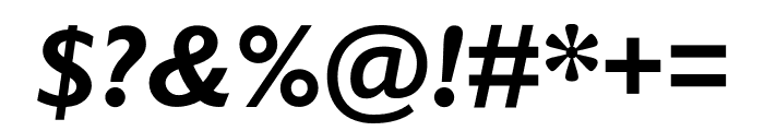 Gill Sans Nova Condensed Bold Italic Font OTHER CHARS