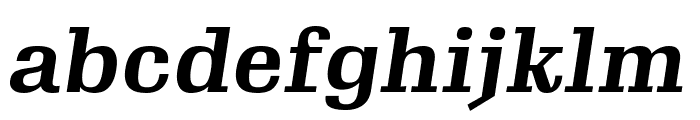 Gimlet Micro Bold Italic Font LOWERCASE