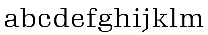 Gimlet Micro Compressed Light Font LOWERCASE