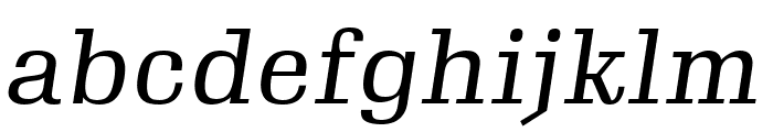 Gimlet Micro Condensed Italic Font LOWERCASE