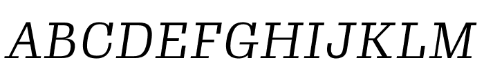 Gimlet Micro Condensed Light Italic Font UPPERCASE