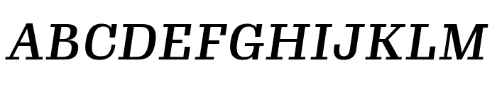 Gimlet Micro Condensed Medium Italic Font UPPERCASE