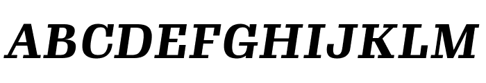 Gimlet Micro Narrow Bold Italic Font UPPERCASE