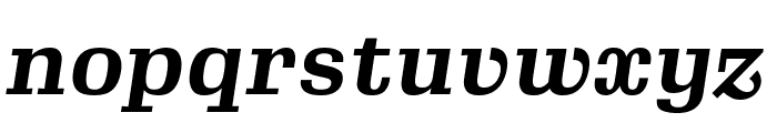Gimlet Micro Narrow Bold Italic Font LOWERCASE