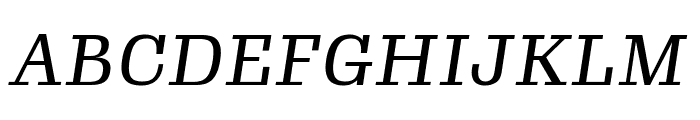 Gimlet Micro Narrow Italic Font UPPERCASE
