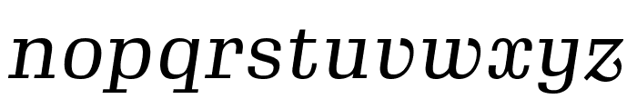 Gimlet Micro Narrow Italic Font LOWERCASE