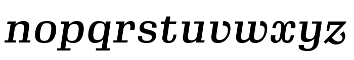 Gimlet Micro Narrow Medium Italic Font LOWERCASE
