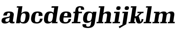 Gimlet Text Compressed Black Italic Font LOWERCASE