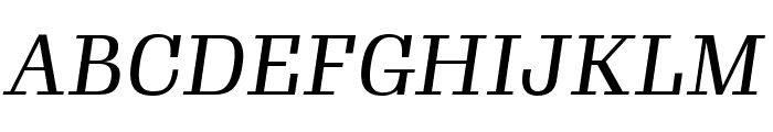 Gimlet Text Narrow Italic Font UPPERCASE