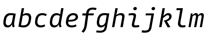 Gintronic Italic Font LOWERCASE