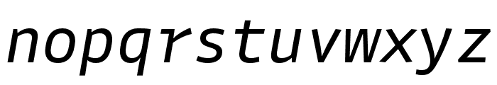 Gintronic Italic Font LOWERCASE