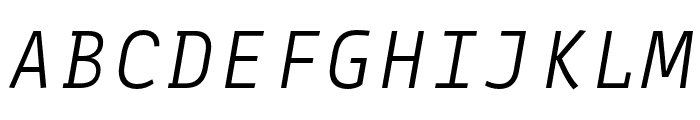 Gintronic Thin Italic Font UPPERCASE