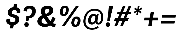 Gira Sans ExtraBold Italic Font OTHER CHARS