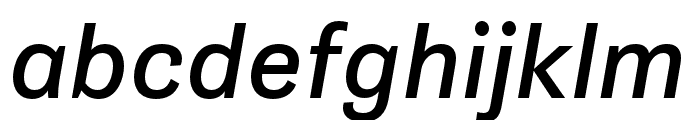 Gira Sans Italic Font LOWERCASE
