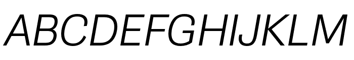 Gira Sans Light Italic Font UPPERCASE