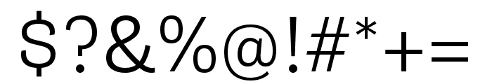 Gira Sans Light Font OTHER CHARS