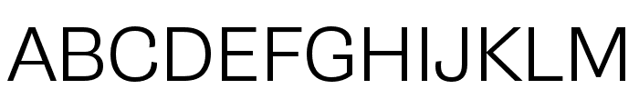 Gira Sans Light Font UPPERCASE