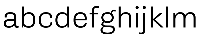 Gira Sans Light Font LOWERCASE