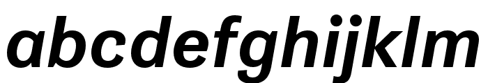 Gira Sans Medium Italic Font LOWERCASE